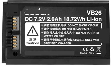 Battery,Compatible For Godox,for VB26 VB26A VB26B Speedlight Flash Battery For V1 V850III V860III Speedlite Flash(VB26)