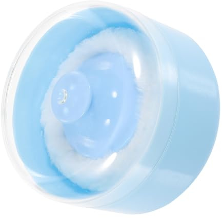 Flauschige Körperpuderquaste mit Behälter, 1 Satz, Blau