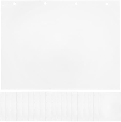 minkissy Transparente Fotoseiten aus Pp für Fotoalben mit 20 Blatt zum Schutz und Geordneten Aufbewahren von Fotos in Klassischem Design