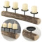 LS-LebenStil Kerzenständer Holz Baumstamm 51cm ohne Dorn Advents-Kerzenhalter