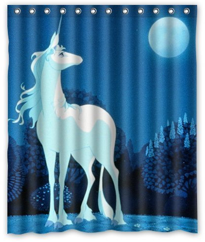 Larona Die letzte Einhorn Custom Polyester Gewebe Duschvorhang 165 x 180 cm Badvorhänge
