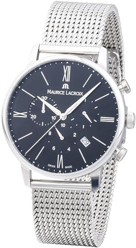 Maurice Lacroix Herren Chronograph Quarz Uhr mit Edelstahl Armband EL1098-SS002-310-1
