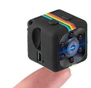 LiteBee SQ11 1080P Mini Camera, HD Camcorder, Nanny Cam, Hidden Camera (Visione Notturna, FOV140, 1080P) Videocamere Covert Mini DV Videoregistratore Sportivo (Blue) (Black)