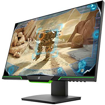 HP Monitor Gaming TN, Micro-Edge, AMD FreeSync Technologie Single 25 Schwarz