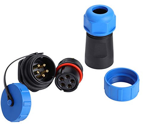 500V 30A Connettore Elettrico Impermeabile per Aviazione, 5Pin Cavo Connettore, Spina e Socket per Applicazioni Aviatiche