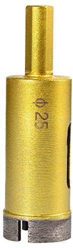 KATUR 25mm Dia Diamond Hole Saw Diamond Core Drill Bit, Masonry Hole Saw Porcelain Tile Hole Cutter for Marble, Glass, Slate, Ceramic, Granite, Quartz Gemstone