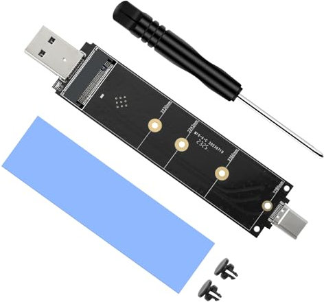 ELUTENG Boîtier M.2 NVMe SATA USB 3.1 Gen 2 10Gbps pour NVME NGFF SSD 2230 2242 2260 2280, Lecteur SSD M.2 pour M Key/B Key/B+M Key Supporte UASP Trim