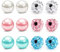 Mayhoop 16G 3mm Ersatzkugeln für Körperschmuck Kristallkugel und Perle Barbell Teile für Lippenringe/industrielle Barbell/Nippelringe/Zungenringe 12Stk