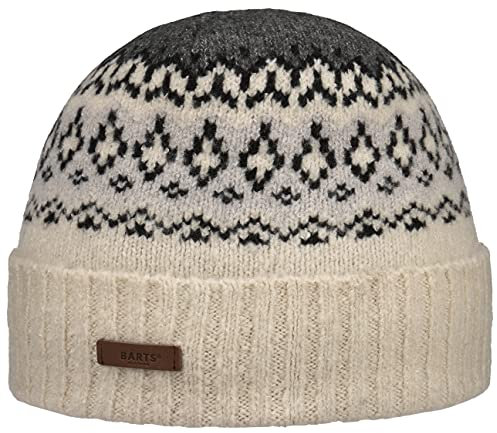 Barts M Gregoris Beanie Weiß - Weiche warme Herren Norweger Mütze, Größe One Size - Farbe Cream