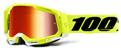 100% Unisex-Adult Racecraft 2 Sunglasses, Gelb/Rot, Erwachsene