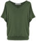 Van Der Rich ® - Tshirt Oversize mit V-Ausschnitt im lässigen Stil - Damen(Khaki, XL)