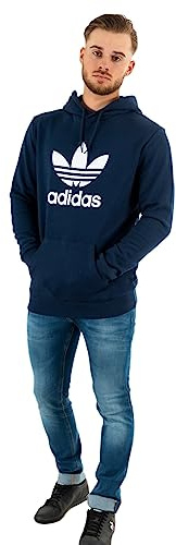 Adidas Adicolor Classics Trefoil Hoodie HK5298, Mens Sweatshirt, Navy, L EU