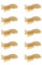 cyclingcolors 10x Bodenträger Tablarträger Metall Stahl Gold Regal Halterung Bodenträgerschiene Regalstifte