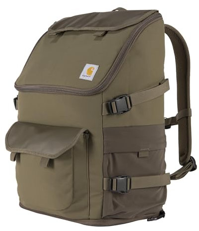 Carhartt 35l Nylon Workday Backpack, Durable Water-Resistant Pack with 15 Laptop Sleeve, Tarmac, One Size, 35l Nylon Workday Backpack, Durable Water-resistant Pack With 15 Laptop Sleeve