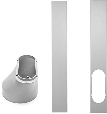 Kit portatile per porta finestra del condizionatore d'aria, piastra di tenuta della finestra regolabile, con adattatore per finestra da 15 cm, per canalina universale AC Seal Panel (B)