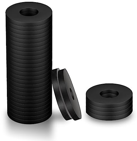 Drenky Rondelles en Caoutchouc,1/2 Pouce Joint Torique Noir Joints Bague D'étanchéité pour Les Réparations de Plomberie et de Conduites D'eau,20 Pièces