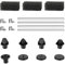 SZMP Fountain Pump Nozzle Kit, 8PCS Water Fountain Spray Head Set-Mushroom Water Spray Heads, 4 Fixer Rods, 3 Filter Cottons for Pond Fountain Submersible Pump Pool