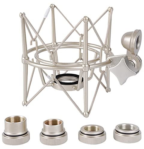 Seprendi Mikrofon-Sto?D?Mpferhalterung, Verstellbare Halterung, Aufnahmemikrofonst?Nder, Metallhalterung, Mikrofonst?Nder (Champagne Gold)