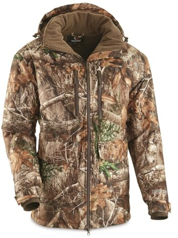 Guide Gear Men's Guide Dry Steadfast Insulated Parka; Hunting Clothing, Camo Jacket RT Edge 2XL