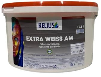 RELIUS Extra Weiss Peinture anti-moisissure 12,5 l (6 l)