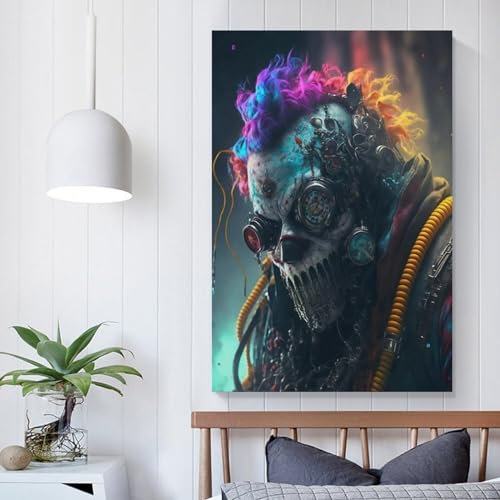 Brutal Warrior Vintage-Wanddekor-Poster, Haus-Ölgemälde, Boho-rustikales Wandposter für Schlafzimmer, Wohnzimmer, Dekoration, 50 x 75 cm (20 x 30 Zoll)