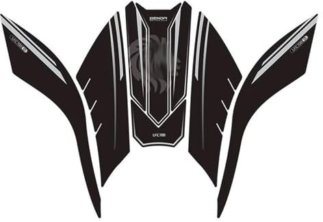 Motorrad-Fishbone-Aufkleber FÜR LFC700 LFC 700 Motorrad Anti Slip Heizöl Tank Pad Seite Knie Grip Schutz Aufkleber Aufkleber Pads (Color : A9)