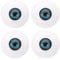 PATIKIL 30mm Safety Eyes,2 Pair Realistic Acrylic Eyes Plastic Half Eyeballs for Masks Halloween Props Art Craft, Dark Blue