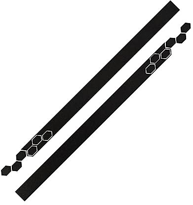 Winglet Wings Jupes Latérales pour VW pour Golf 4 5 6 7 MK3 MK4 MK5 MK6 pour Polo Voiture Autocollants Porte Côté Jupe Vinyle Wrap Course Décalcomanies Voiture Accessoires(Glossy Black)