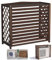 Housse Climatiseur Extérieur En Bois Cache Climatiseur Exterieur Support De Climatiseur En Bois Imperméable Et Protection Solaire Climatiseur Split Cache Clim Vérandas Support Plante(86x35x80cm)