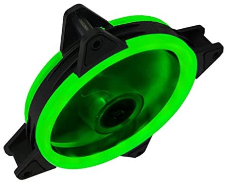 Angoily 1pc Rgb Fans Cooler Desk Fan CPU Cooling Fan Computer Accessories Green