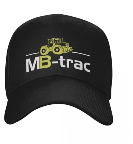 KUGEUII Atmungsaktive Unisex Baseballkappe aus Baumwolle Mb Trac Traktor lustige Baseball Herren Polyester Hüte verstellbare Mütze modische Freizeitmütze LKW Fahrer Mütze Geschenk
