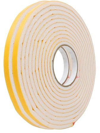 gws Dichtungsband selbstklebend 12 mm x 8 mm x 11,4 m - Abdichtband aus PE Schaumstoff für Türen und Fenster