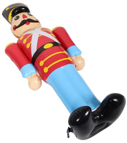 TOYANDONA Christmas Photo Prop Inflatable Nutcracker Soldier Outdoor Party Decorations Holiday Decor