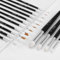 15PCS Miniature Paint Brushes Drybrush Set Model Paint Brushes Detail Fine Paint Brushes Dry Brush for Miniatures Citadel Warhammer 40k Figurine