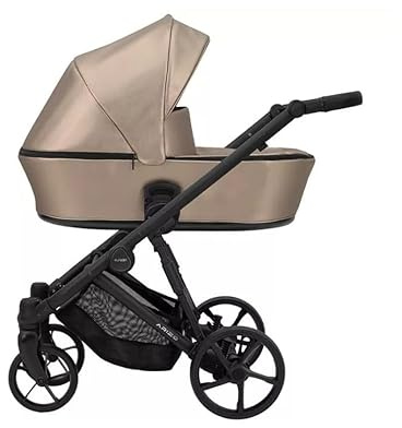 Kinderwagen Arizo 13 Cappucino Eco, schwarzer Rahmen
