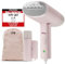 LEBENLANG Steamer Dampfglätter Reise - Kompakt Faltbar & Inkl. Reise Set I Steam Iron Dampfbürste Dampfbügeleisen für Dampfglätten Bügeln im Urlaub (Rosa - 900W I 120ml)