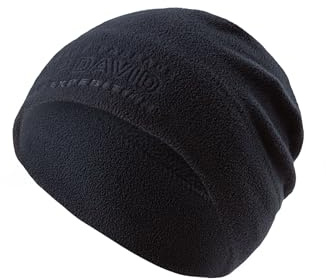 Camp David Herren Fleece Beanie mit Logo-Prägung Blue Navy, None