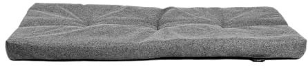 Rohrschneider Tierkissen für Haustiere, Struktureller Stoff, 100% Polyester, Vliesfüllung, Antirutsch-Unterseite, grau oder türkis, Verschiedene Größen (Grau, 120x75x7cm)