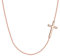 EVER FAITH Damen Halskette 925 Sterling Silber Täglich Braut klassische religiöse Kreuz Anhänger Kette Hals Schmuck Rosa-Gold-Ton