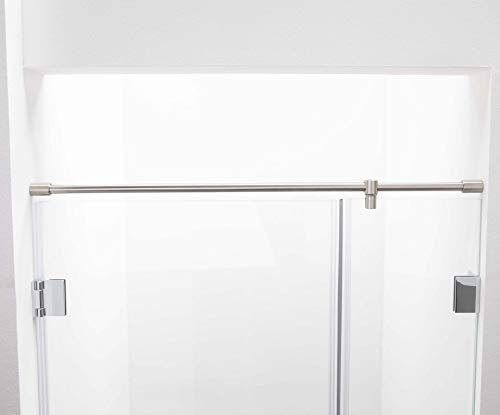 Stabilisationsstange für Nischen-Duschen, Haltestange Wand-Wand, Stabilisator Duschwand (100cm, Edelstahl)