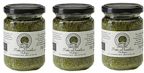 Mariangela Prunotto - Una Delizia Albese - Frutticultori in Alba Dal 1863 (Ma7Jq) Azienda Agricola, N. 3 Vasetti Pesto Verde Vegano Biologico 130 G