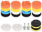Kshineni 22Pièces 80mm Polissage Pad Éponge de Polissage Éponge Polir Kit pour avec M10 Foret pour Perceuse Tampon de Polissage en Laine pour Polissage de Voiture Meulage Cirage