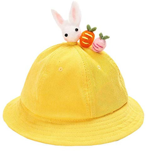 Amosfun 1stk Sonnenschutz Für Kinder Fischer Hut Bucket Hats Für Kinder Fuzzy Bucket Hats Mädchen Hüte Großer Hut Sommer-Reise-eimerhut Kinderhüte Hut Für Kinder Tier Reisen Cord Karikatur