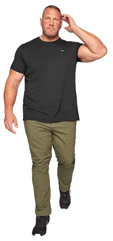 BadRhino Big & Tall Khaki Stretch Chinos - Men's - Plus Size Curve