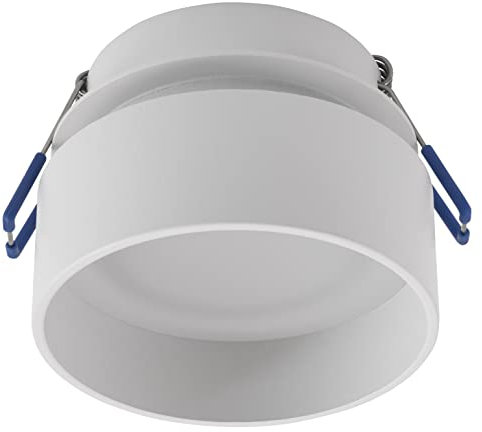 McShine - Einbaurahmen für LED Strahler | DL-21 | rund, 80mm-Ø, schwenkbar, milchiges Frontglas (Weiß)