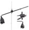 BOLLUMA Photography Extension Grip Arm Boom Arm with Double Grip Head and Sandbag, 79-140cm Aluminum Alloy Construction for Light Stand, Tripod, Microphone, Softbox, Lighting Equipment
