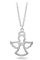 SAGA GIOIELLI® Damen-Halskette aus Edelstahl Schutzengel, MEDIUM, Edelstahl, Kein Edelstein