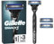 Gillette Mach3 Rasoir Pour Homme, Rasoir À 3 Lames, 1 Manche, 3 Recharges De Lames, Avec Manche En Acier Inoxydable