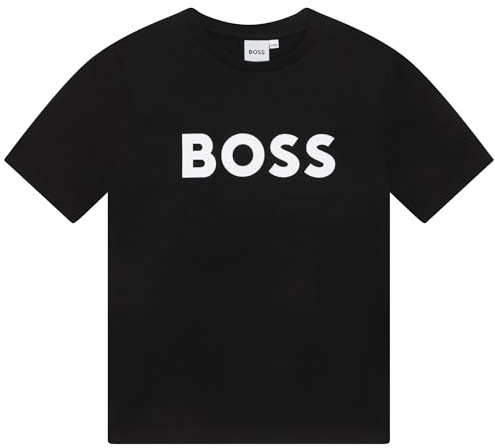 BOSS - Short Sleeve T-Shirt 100% Cotton, Black, 3 Years