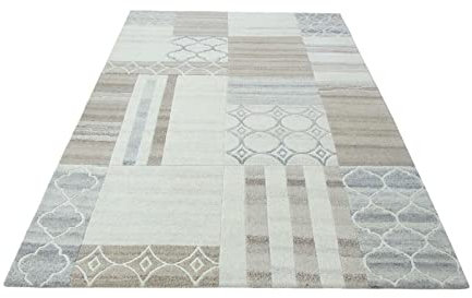 Nepal Teppich Handgeknüpft Beige Grau 100% Wolle Orientteppich 162X226 cm N-14